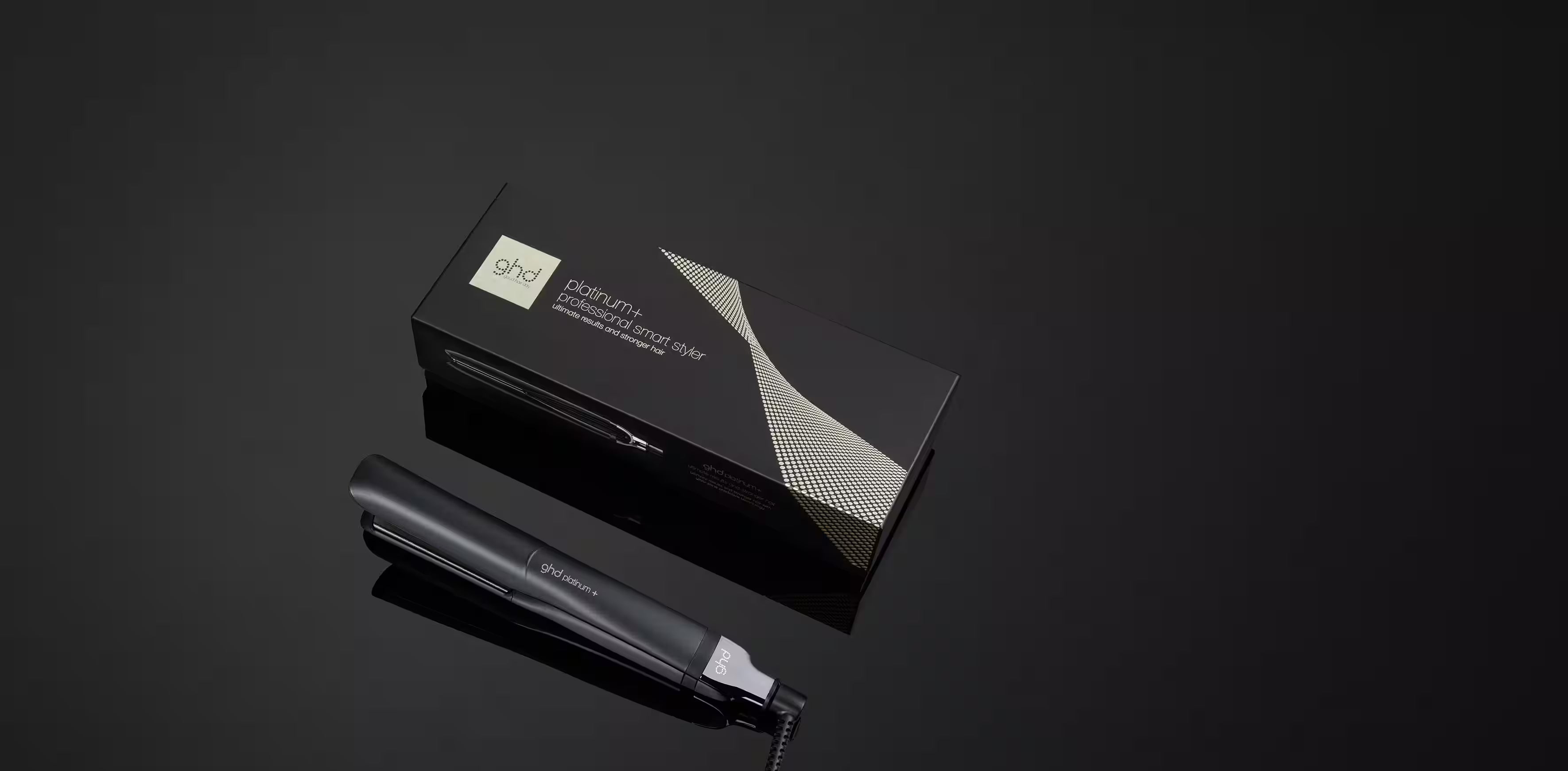 GHD PLATINUM HAIR STRAIGHTENER IN BLACK beautywithinpro